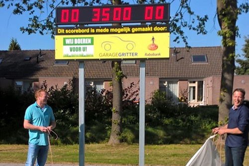 Onthulling Korfbal scorebord