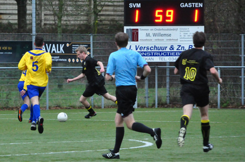 scorebord met UIT THUIS