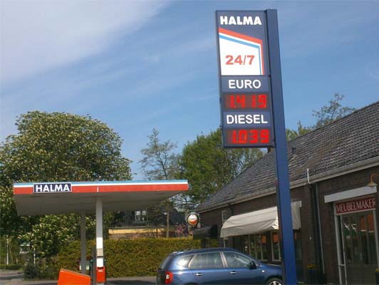 Tankstation prijzen