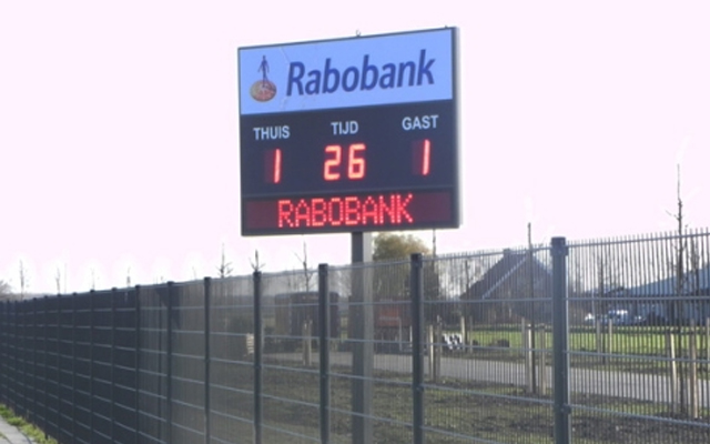 Voetbal scorebord