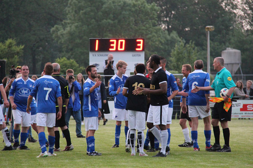 Scorebord voetbalveld